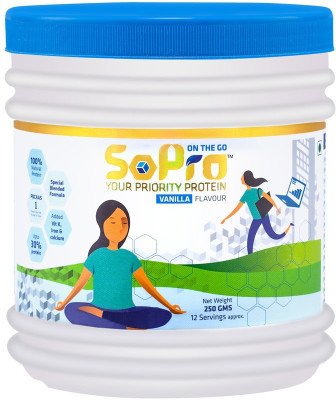 SoPro Nutri on the go women's Whey Protein(0.25 kg, Vanilla) available at flipkart for Rs.264