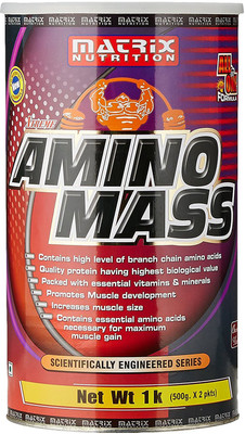 

Matrix Nutrition Amino Mass 1 Kg Weight Gainers/Mass Gainers(1000 g, Chocolate)