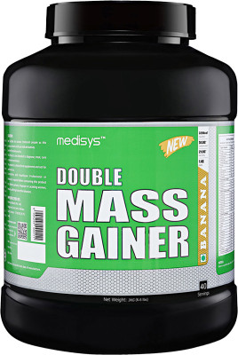 

Medisys Double Mass Gainer - Banana - 3Kg Whey Protein(3 kg, Banana)