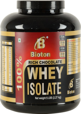 

Bioton Whey Protein(2270 g, 100 % Whey Isolate Rich Chocolate 5 Lbs)