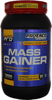 

Proence Mass Gainers Weight Gainers/Mass Gainers(1000 g, Strawberry)