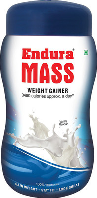 Endura Mass Weight Gainers/Mass Gainers(1 kg, Vanilla) available at flipkart for Rs.941