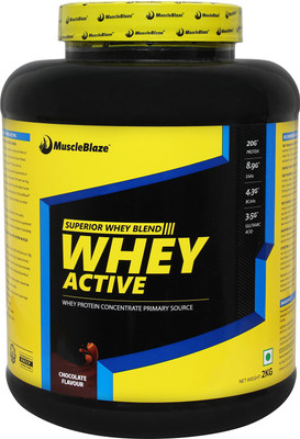 

MuscleBlaze Whey Active Whey Protein(2 kg, Chocolate)