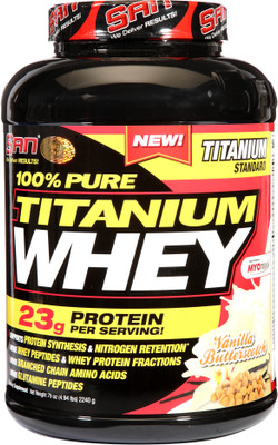 

SAN 100% Pure Titanium Whey 5lbs Whey Protein(2240 g, Vanilla Butterscotch)