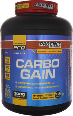 

Proence Carbo gain 3 kg vanilla flavour Weight Gainers/Mass Gainers(3000 g, Vanilla)
