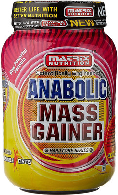 

Matrix Nutrition Anabolic Mass Gianer , 1 Kg Weight Gainers/Mass Gainers(1000 g, Chocolate)