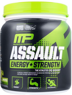 

MusclePharm Assault Sport Energy Drink(335 g, Green Apple Flavored)
