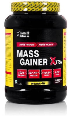 

HealthVit Fitness Mass Gainer Weight Gainers/Mass Gainers(2 kg, Chocolate)