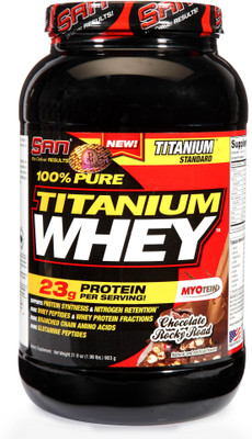 

SAN 100% Pure Titanium Whey 2lbs Whey Protein(903 g, Chocolate Rocky Road)