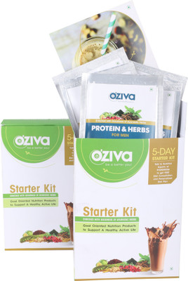 

OZiva Protein & Herbs, Men, 5 Day Starter Kit Whey Protein(150 g, Chocolate)