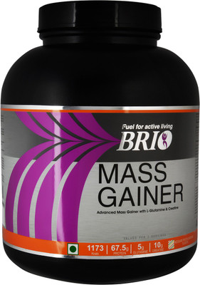 

Brio Mass Gainer Weight Gainers/Mass Gainers(3 kg, Banana)