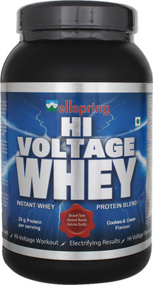 

Wellspring Hi Voltage Whey Whey Protein(1 kg, Cookies, Cream)