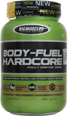 

BIG MUSCLES Bodyfuel 1kg Chocolate Weight Gainers/Mass Gainers(1 kg, Chocolate)