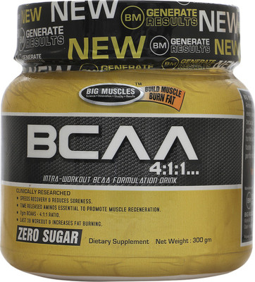 

Big Muscle BCAA 4:1:1 Orange Blast-300 Gram BCAA(0.3 kg, Orange)