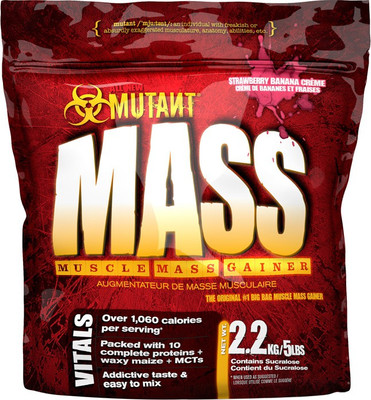 

Mutant Weight Gainers/Mass Gainers(2.2 kg, Strawberry)