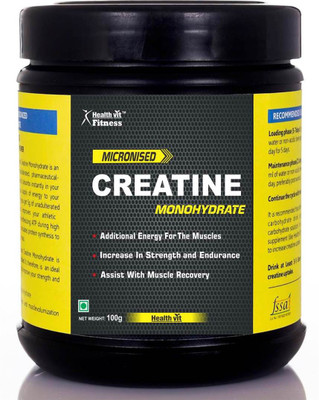 

HealthVit Fitness Micronized Creatine Powder 100 g Unflavored Creatine(100 g, Unflavored)
