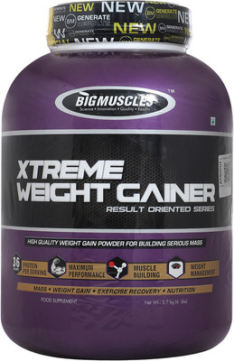 

BIG MUSCLES 2.7kg Chocolate Weight Gainers/Mass Gainers(2.7 kg, Chocolate)