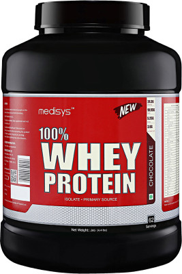 

Medisys 100% Whey Protein - Chocolate - 2kg Whey Protein(2 kg, chocolate)