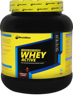 

MuscleBlaze Whey Active Whey Protein(1 kg, Chocolate)