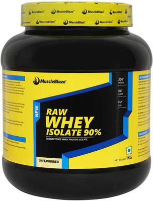 MUSCLEBLAZE Raw Isolate Whey Protein(1 kg, Unflavored)