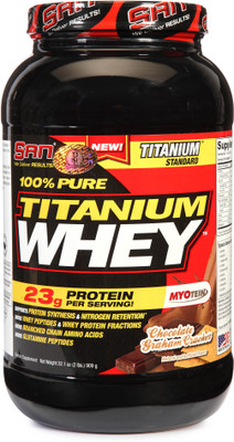 

SAN 100% Pure Titanium 2lbs Whey Protein(909 g, Chocolate Graham Cracker)