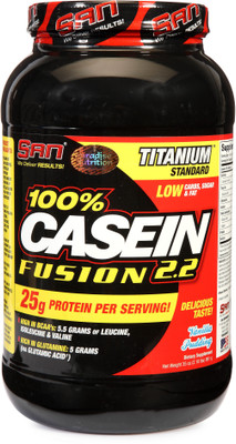 

SAN 100% Fusion 2.2lbs Casein Protein(991 g, Vanilla Pudding)