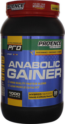 

Proence anabolic gainer Weight Gainers/Mass Gainers(1000 g, Strawberry)