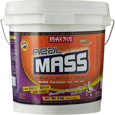 

Matrix Nutrition Real Mass 5 Kg Whey Protein(5000 g, Chocolate)
