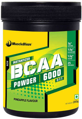 

MuscleBlaze Instantized BCAA Powder 6000 Amino Acid supplement BCAA(200 g, Pineapple)