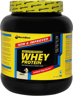 

MuscleBlaze 100% Ultra Premium Whey Protein(1 kg, Vanilla)