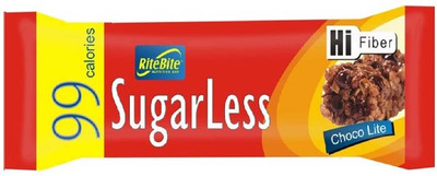 

RiteBite Sugarless Chocolite Protein Bars(27 g, Choco Lite)