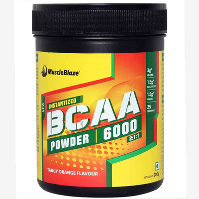

MuscleBlaze Instantized BCAA Powder 6000 Amino Acid supplement BCAA(200 g, Tangy Orange)