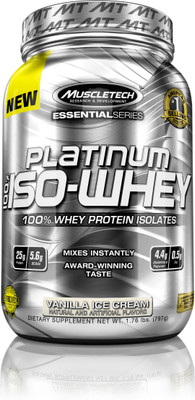 

Muscletech Platinum 100% Iso Whey Protein(800 g, Vanilla)