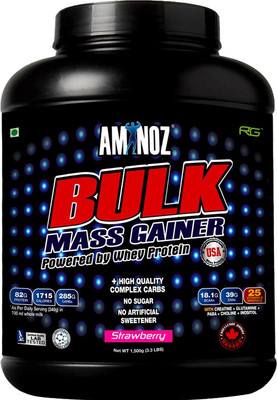 

Aminoz Bulk Mass Gainer Whey Protein(1.5 kg, Strawberry)
