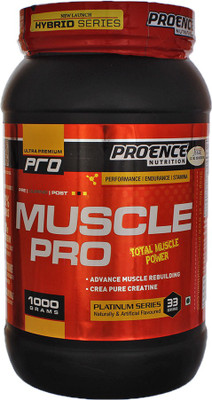 

Proence Muscle pro Weight Gainers/Mass Gainers(1000 g, Vanilla)