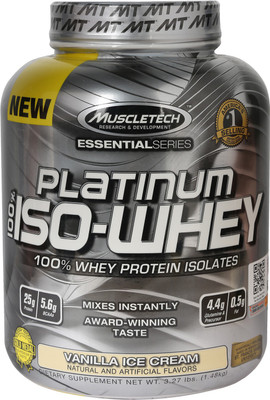 

Muscletech Platinum 100% Iso Whey Protein(1.48 kg, Vanilla Ice Cream)