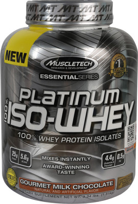 

Muscletech Platinum 100% Iso Whey Protein(1.51 kg, Milk, Chocolate)