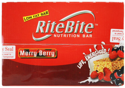 

RiteBite Low Fat Protein Bars(840 g, Merry Berry)