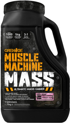 

Grenade Muscle Machine Mass Weight Gainers/Mass Gainers(2.25 kg, Strawberry)