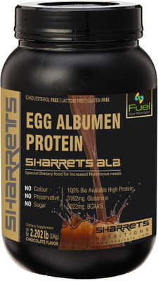 

Sharrets Nutritions Egg White Albumen Protein Chocolate Flavor ( 2.202lb) Egg Protein(1000 g, Chocolate)