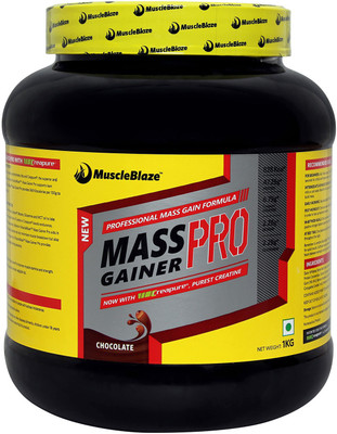 

MuscleBlaze Mass Gainer PRO with Creapure Weight Gainers/Mass Gainers(1 kg, Chocolate)