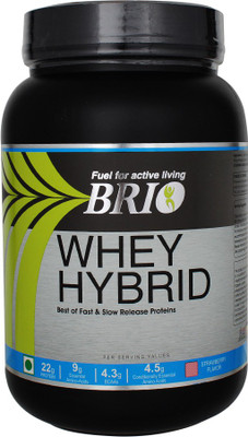 

Brio Whey Hybrid Whey Protein(1 kg, Strawberry)