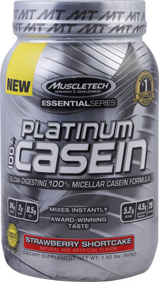 

Muscletech Platinum 100% Casein Whey Protein(828 g, Strawberry)