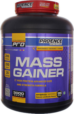

Proence Mass Gainers Weight Gainers/Mass Gainers(3000 g, Vanilla)