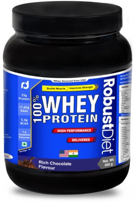 

RobustDiet RD Gold Graded* 100% Whey Protein Whey Protein(500 g, Chocolate)