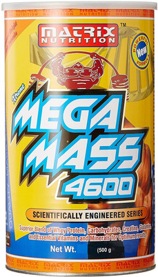 

Matrix Nutrition Mega Mass 4600 - 500 g Weight Gainers/Mass Gainers(500 g, Chocolate)