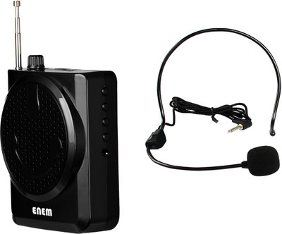

Enem Portable Waist / Neck Band Rechargeable Voice Amplifier Speaker with Mic / Microphone with SD card /USB/Aux IN/FM support- 40 Watts- For Teachers, Tour Guides, Lecturer & Presentations Indoor, Outdoor PA System(40 W)