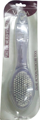 

Vega Pumice Stone & Nail Brush with Handle (Blue)