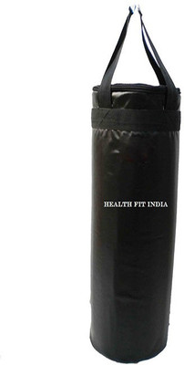 

HEALTH FIT INDIA 2.0 Feet Long, SRF Economic Material, Unfilled, Black Color with Long Strap Hanging Bag(Heavy, 24 kg)