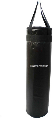 

HEALTH FIT INDIA 2.5 Feet Long, SRF Economic Material, Unfilled, Black Color with Long Strap Hanging Bag(Heavy, 30 kg)